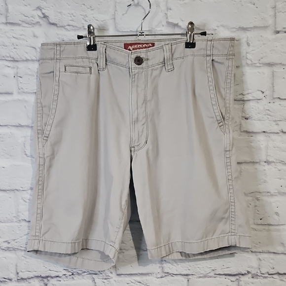 Arizona Jean Company Men's Stone Flat Front Shorts - Picture 1 of 4